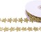 Glitter Star Ribbon Golden Star Sparkly Ribbon Trim Embellishment for Crafts Gift Wrapping Wreath DIY 1 Roll 20 Yards 0.8 Inch
